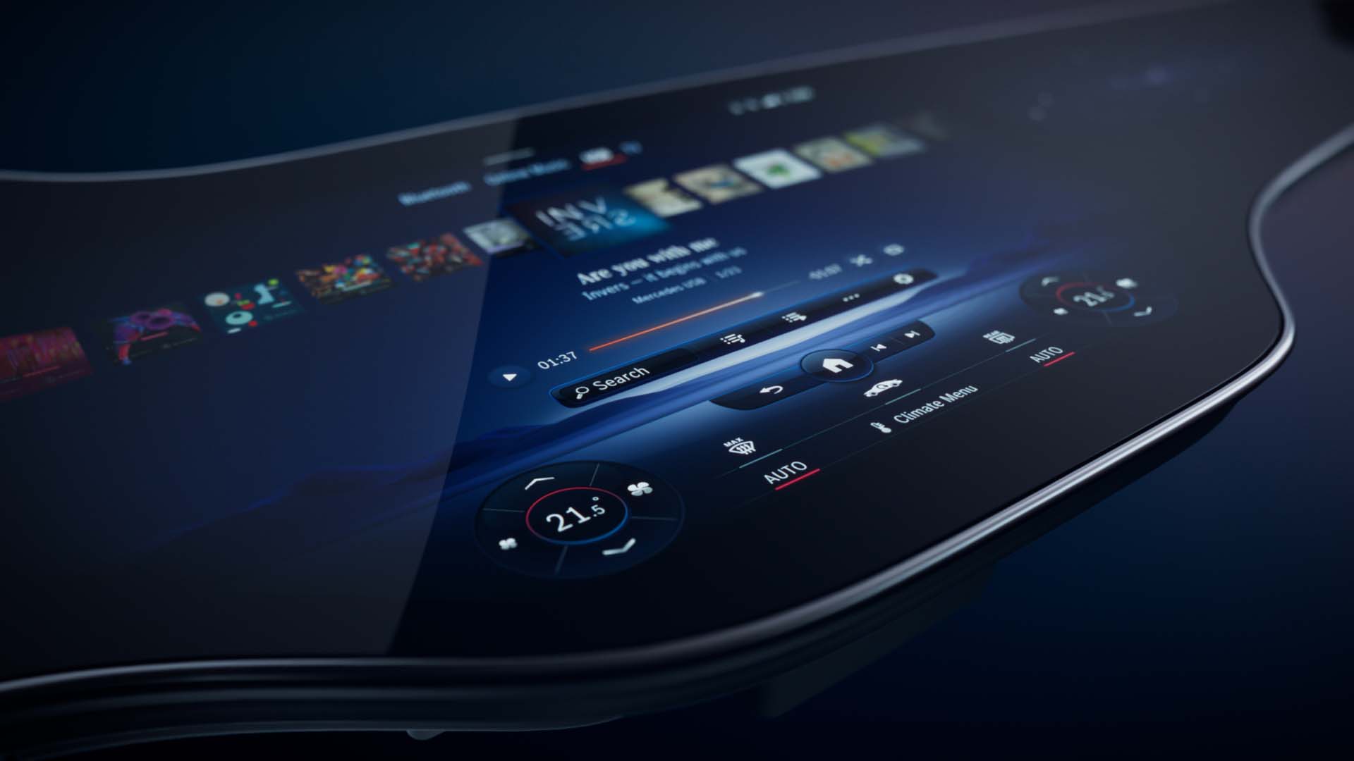 Mercedes-Benz EQS presentará el MBUX Hyperscreen de tablero completo