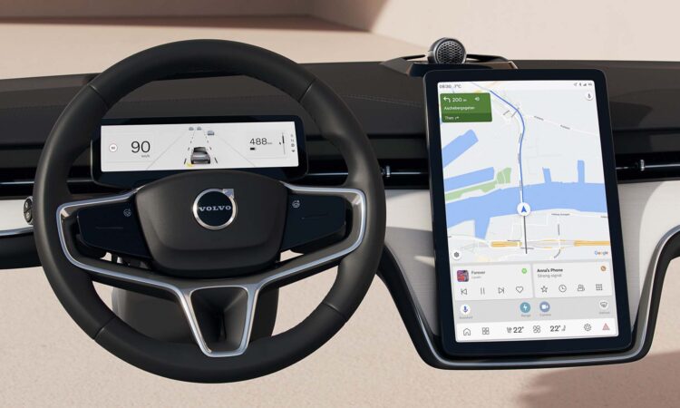Volvo presenta interfaz de usuario del SUV eléctrico EX90