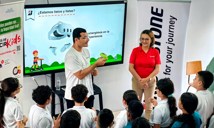 piensa antes de conducir kids de bridgestone llega a más de 6.000 estudiantes