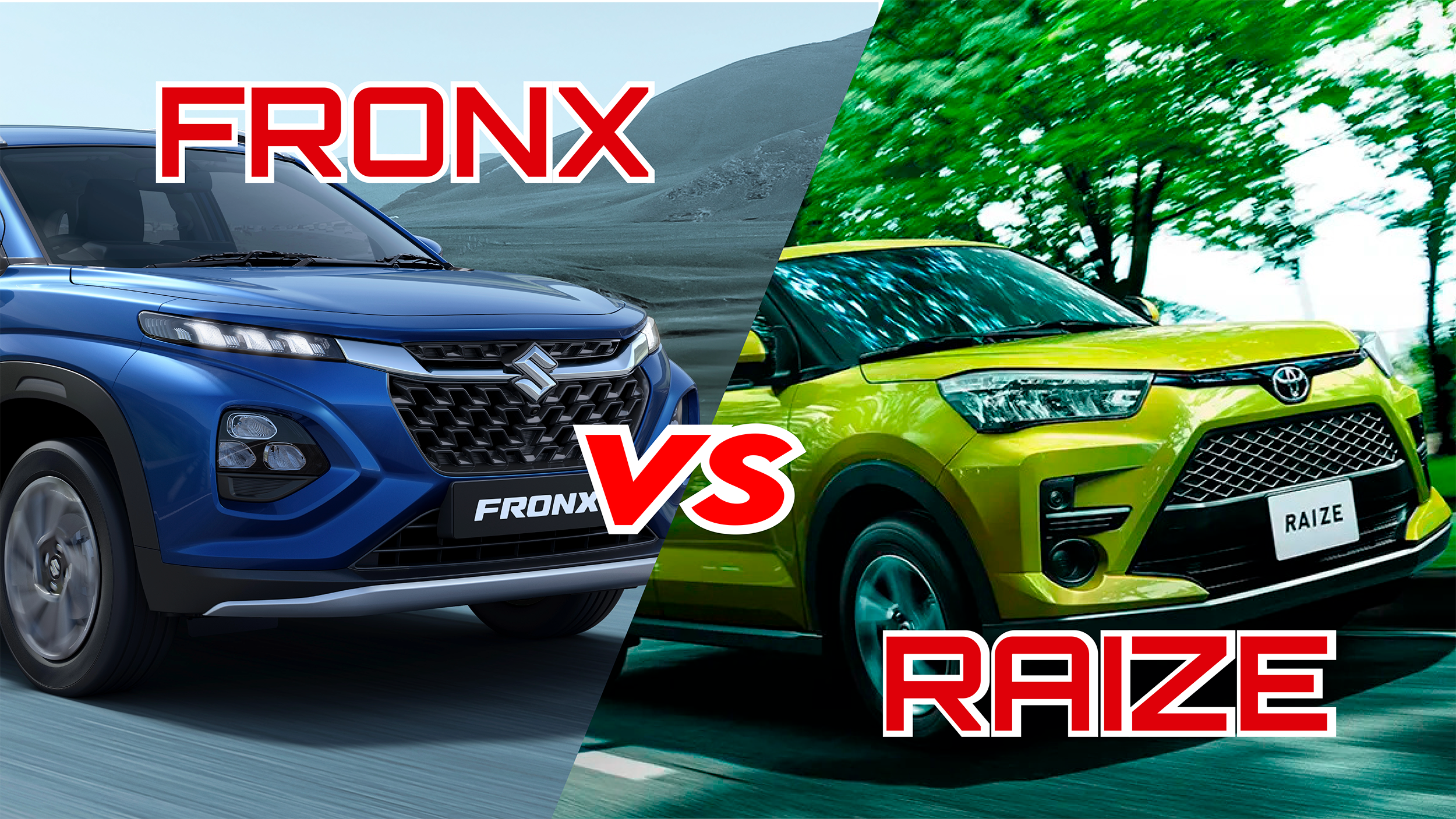 Suzuki Fronx vs Toyota Raize