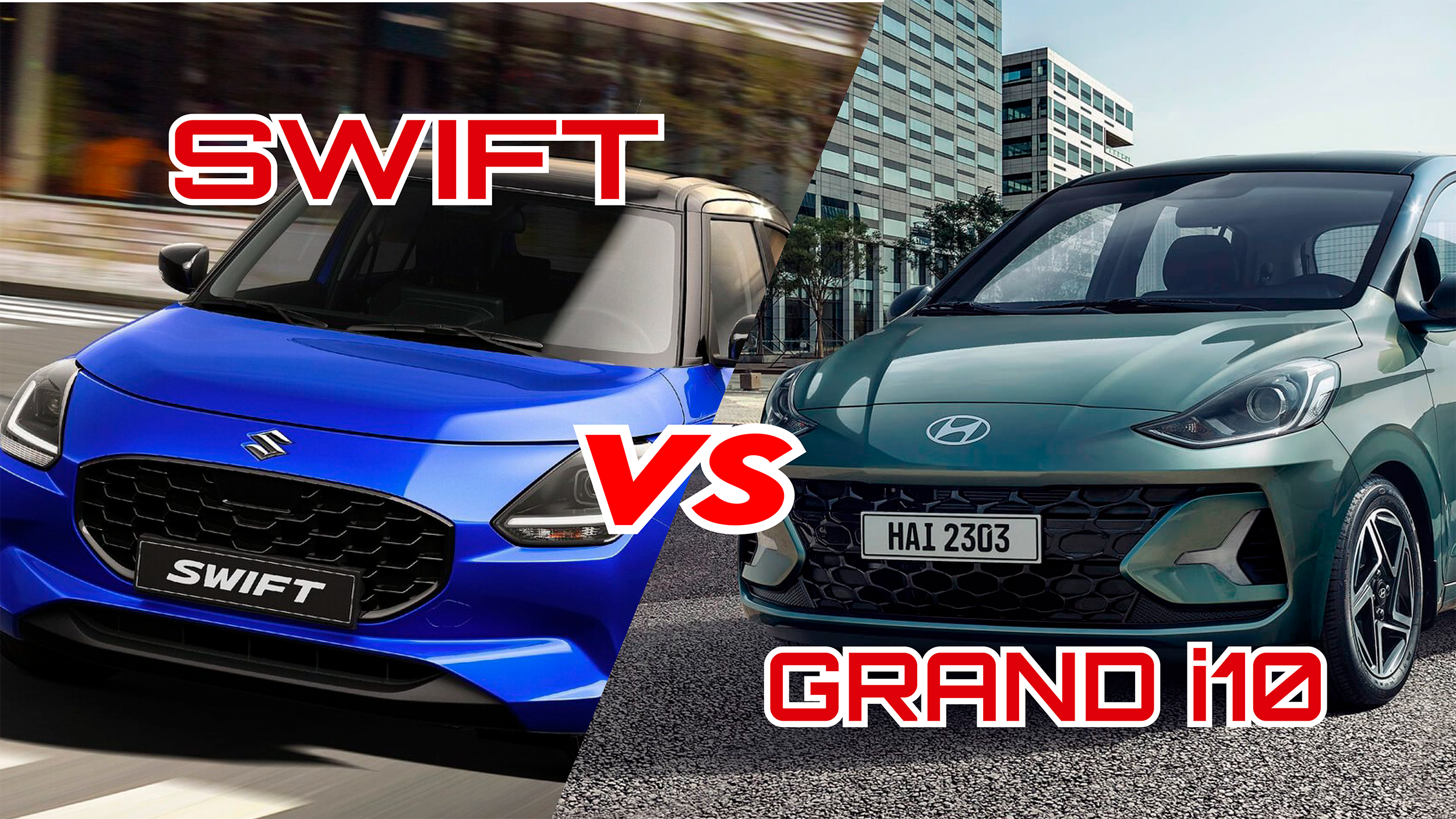 Suzuki Swift vs Hyundai Grand i10